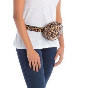 NWT! Vince Camuto Leopard Patent Belt Bag Bumbag